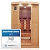 Dewello Infrarotkabine Infrarotsauna Hyder 115×105 für 1-2 Personen aus Hemlock Holz mit Vollspektrumstrahler, LED…