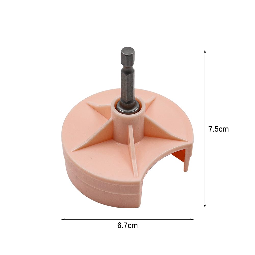 Adaptador para máquina de Tejer, manivela con Broca de Acero Hexagonal para máquina de Tejer, 48 Agujas, Color Rosa