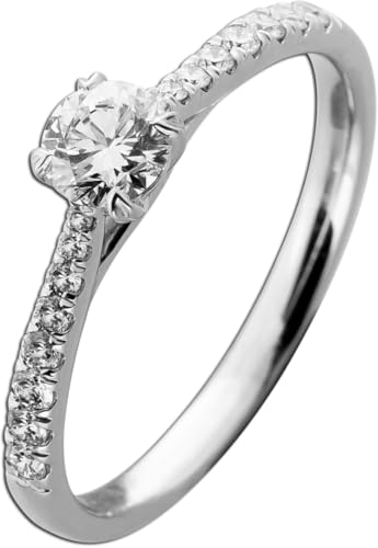 Ch.Abramowicz Brillantring 0.75ct Weissgold 585 14K Lab Grown Brillanten IGI 20
