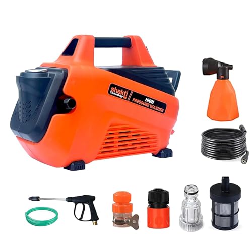 Image of Shakti Technology S7 High Pressure Car Washer Machine with Copper Winding 2100 Watts and Pressure 130 Bar for Cleaning Car, Bike & Home (Copper Winding)