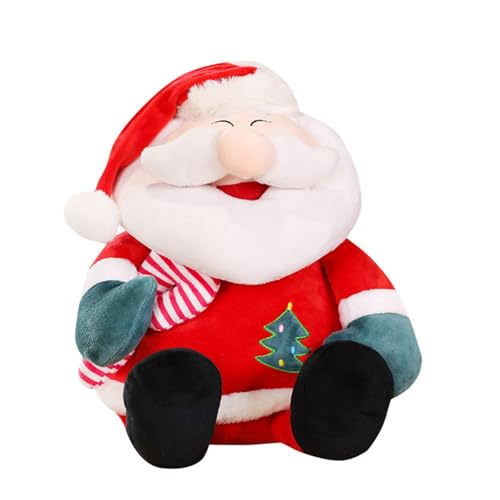 Poupée du Père Noël peluche 45 cm décoration maison festive grand doudou doux rouge pour enfant