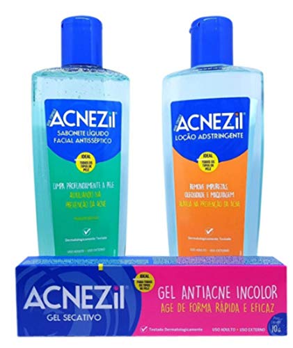 Acnezil Kit - Tratamento Completo para Pele com Acne - Cimed