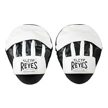 CLETO REYES Boxing Punching Mitts, Focus Sparring Striking Training Punch Pads, MMA, Kickboxing, Muay Thai, Leather