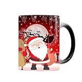 Amélioration du changement de couleur : ravivez vos matins de vacances avec notre tasse de Noël qui change de couleur. Regardez l'effet qui change de couleur tout en ajoutant des boissons chaudes à la tasse, créant à chaque fois une expérience amusante et charmante