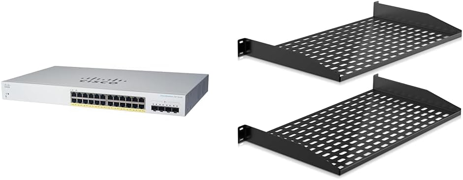 CISCO CBS220-24P-4G Smart Switch Bundle
