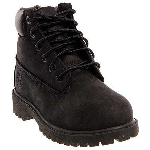 Timberland 6-Inch Premium Waterproof Boot (Toddler/Little Kid/Big Kid),Black Nubuck,6.5 M US Big Kid