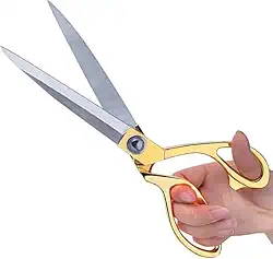 Tesoura Profissional Alfaiate Aço Inox Costura Roupa Tecido Arremate Artesanato 23cm