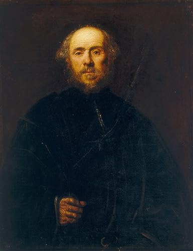Affiche Tintoretto Portrait d'homme art mural graffiti pour décoration salon 60x90cm