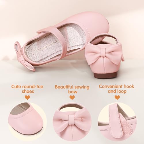 Image of PANDANINJIA Toddler Dress Shoes Flower Girls Ballet Flats