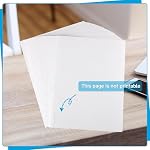 SUMAJU Thermal Printer Paper 8.5 x 11 Inch, 100 Sheets Advanced Thermal Printing US Letter Size Thermal Paper Compatible with M08F-Letter, M832, M833, M834 Portable Printer