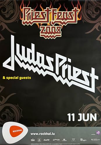 Poster Judas Priest 2008 de dimensions 70X100Cm pour la décoration murale rock