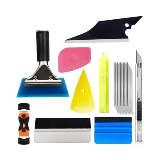 Mandark 18PCS Car Window Tint Kit, Vehicle Glass Protective Film Wrapping Installation Set, Auto Vinyl Wrap Tinting Tools Included Squeegees, Felt Squeege, Cutting Knife with Blades