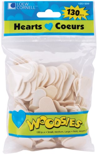 Loew-Cornell 1021209 Woodsies Hearts