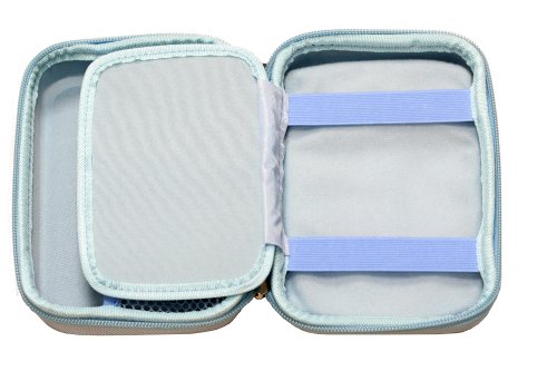Navitech Light Blue Hard Water Resistant mp3 Digital Audio Player Case/Cover Compatible with Apple 8GB 4th Generation iPod Touch