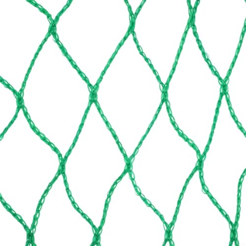 Valixirant Red de carga, malla de polietileno resistente, cuerda elástica con 15 ganchos, cubierta de caja de camión de gran área, compatible con camionetas, SUV, remolques, verde (1,5 x 1,5 m)