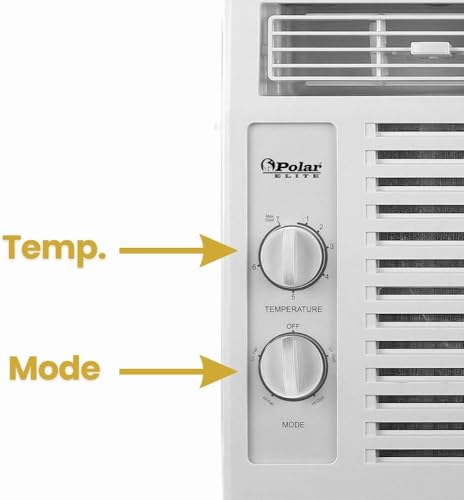 Memorex 5,000 BTU Window Air Conditioner, Cools Up to 150 Sq. Ft., Quiet Operation, Adjustable Fan and Cooling Settings, Mechanical Control, Easy Install & 2-Year Warranty - Thumbnail 4