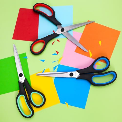Vitoler 8.5 Inch Scissors,3Pcs All Purpose Scissors Heavy Duty Scissors Fabric Scissors Kitchen Scissors,Office School Supplies Desk Accessories thumb #5