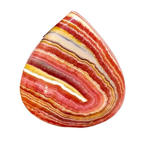 Rhodochrosite naturelle 42x35mm cabochon poire en vrac pour création de bijoux fait main