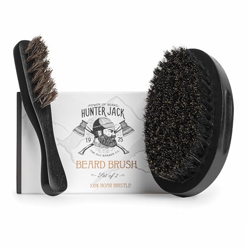 Beard Brush for Men - Natural Boar Bristle Beard Brush