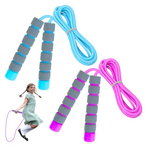 Skipping Rope for Kids 2 Piece Adjustable Child Skipping Rope Kids Skipping Ropes for Boys And Girls To Exercise (2.6m)