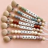 Personalized Pacifier Clip with Name, Customized Pacifier Clip Monogram Silicone Chain for Baby Girl Boys