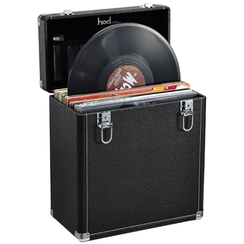 Hododou Vinyl Record Storage Box with Lock Record...