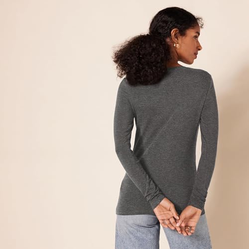 Image of Amazon Essentials Women's Regular-Fit Long-Sleeve Crewneck T-Shirt (Available in Plus Size)