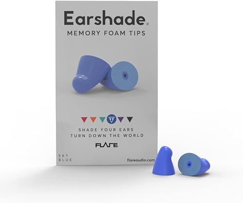 Miniatura 2 de Puntas de repuesto para parasol Flare  Bloquear el sonido  Puntas de repuesto de espuma viscoelástica reutilizables para parasol y parasol Pro  Azul