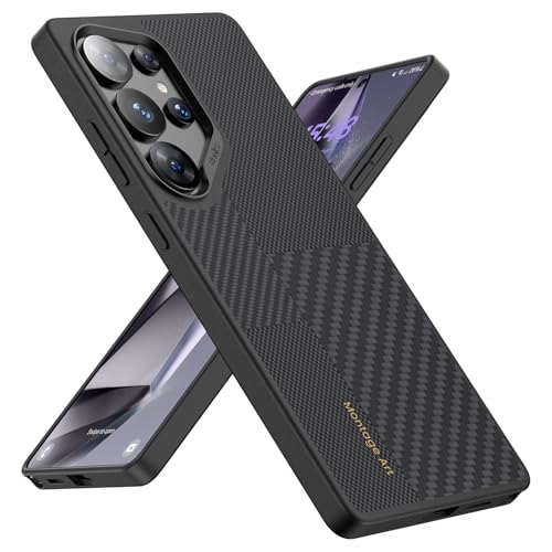 BENKS ArmorPro Montage Samsung Galaxy S25 Ultra�p�P�[�X �f���|�����P�u���[�A���~�h�@�ې� MagSafe�Ή� �ČRMIL�K�i �Ռ��z�� �w��h�~ �J�����ی� �J��������{�^������ ���C�����X�[�d�Ή� �X�}�z�P
