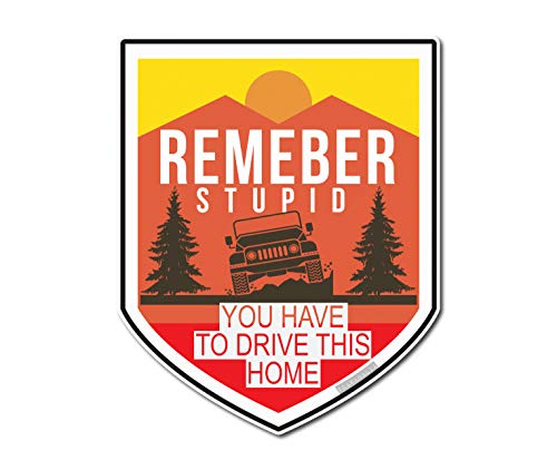 Remember Stupid You Have to Drive This Home Sticker | 4