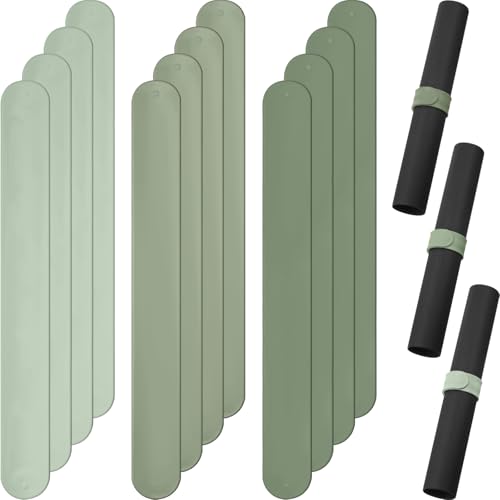 Charniol 12 Pieces Gift Wrapping Paper Roll Holder, Green