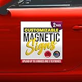 2-Pack Full Color Custom Car Mag