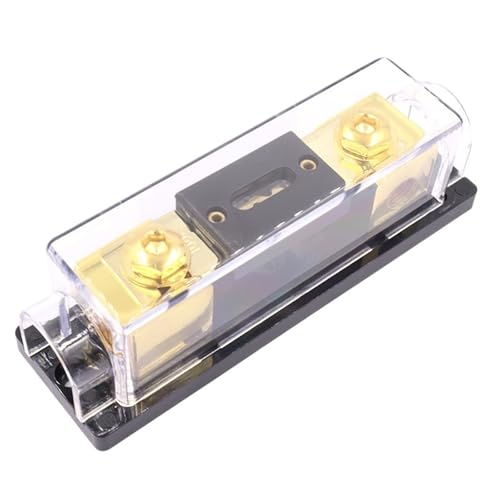 KTMBOHU Portafusibles ANL con Cubierta Aislante con protección eléctrica for Cables 0 2 4 AWG(Transparent Base 60A)