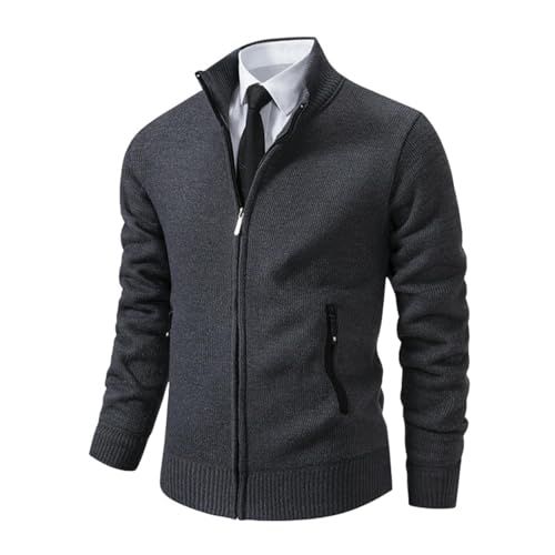 Chaqueta de punto para hombre para combatir el frío invernal sin perder la elegancia