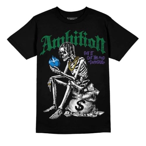 Image of DopeSkill Graphic Tee Streetwear Hip Hop Hypebeast Street Style Unisex T-Shirt Sneaker Colour Matching Shirts Horror Skeleton