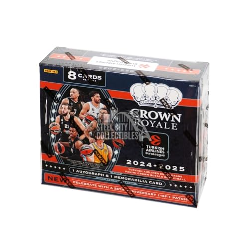 Cartes Panini Turkish Airlines Euroleague Crown Royale 2024/25 basket boîte hobby