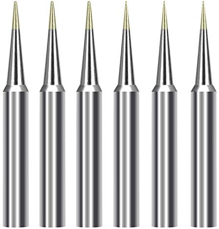 soldering tips for weller ST7 ST5 Screwdriver & Conical Tip, Nozzle tip for WP25, WP30 and WP35 Irons and WLC100 Station Soldering, Desoldering(6pcs)