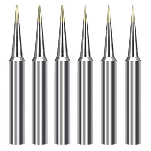 soldering tips for weller ST7 ST5 Screwdriver & Conical Tip, Nozzle tip for WP25, WP30 and WP35 Irons and WLC100 Station Soldering, Desoldering(6pcs)