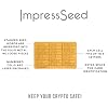 ImpressSeed 5 Pack of Cryptocurrency Cold Storage Seed Backup - Metal Stamp Plate (5pcs. Gold Color)