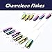 CHARMING MAY Iridescent Nail Sequins Mirror Effect Paillette Nail Flakies 0.2g Chameleon Nail Powder Holographic Laser Powder