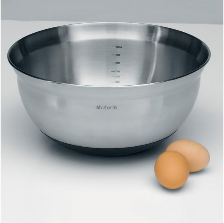 GARIAN Mixing Bowl, 3 Litre, Matt Steel