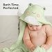 KeaBabies Hooded Baby Towel for Newborn - Viscose Derived from Bamboo Large Baby Bath Towels with Hood for Boys, Girls, Toddler, Extra Absorbent & Soft Newborn Bath Essentials (Frog, Regular)