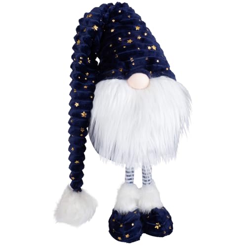 Christmas Paradise Weihnachtswichtel 45cm stehend Dekofigur blau-weiß