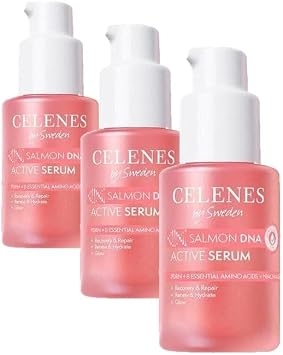 Celenes By Sweden Somon DNA PDRN Onar c  & Yenileyici Active Serum, 30 ml 3 paketi