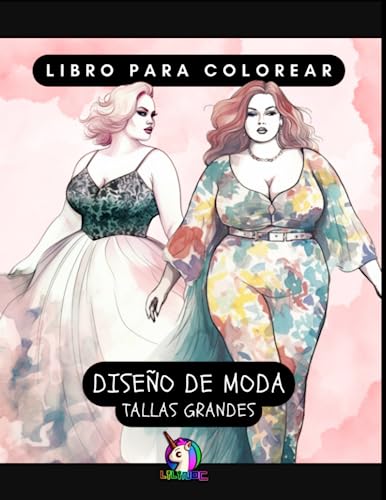 Libro de colorear diseños de moda (Tallas grandes) (Arte Artificial)