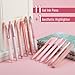 Mr. Pen- Gel Ink Pink Pen Set, 12 Pack, 1 x Aesthetic Highlighter, 0.5mm Cute Pink Pens Black Ink with Pastel Barrels
