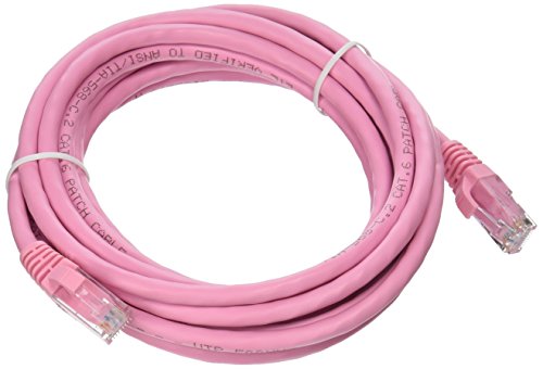 C2G 04053 Cat6 Cable - Snagless Unshielded Ethernet Network Patch Cable, Pink (12 Feet, 3.65 Meters)