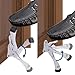Gotega Door Stopper, 2 Packs Kickdown Door Stop with One Touch Adjustable Height and Rubber Tip 4 Inches, Heavy Duty Door Stops, Door Holder, Bottom of Door - White