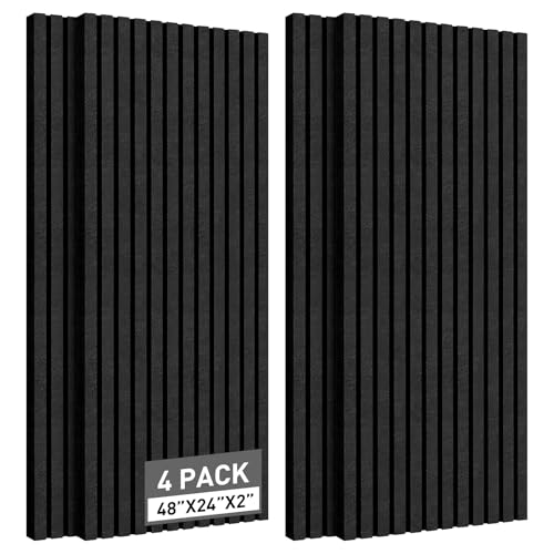 4 Pack Acoustic Foam Panels for Soundproofing