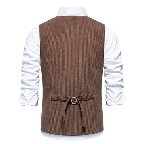 Men's Slim Fit Corduroy Vest, Casual Multi Pocket Waistcoat, Plus Size Spring Wear2